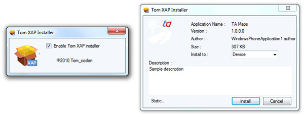Tom XAP Installer – łatwiejsza instalacja własnych programów