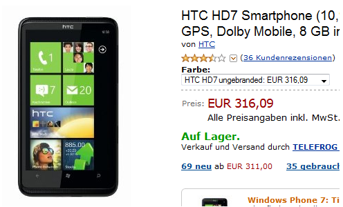 Masowa obniżka cen telefonów z WP7 w Europie