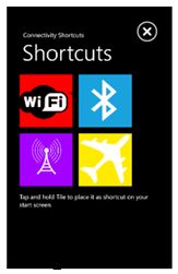 ConnectivityShortcuts – skrót do WiFi i Internetu na ekranie startowym