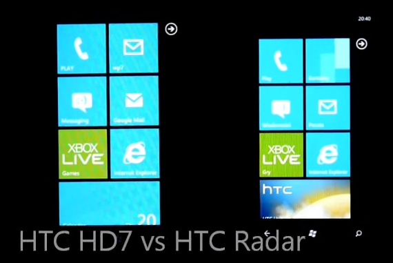 HTC Radar vs HTC HD7 – który szybszy?