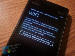 Keep WiFi Alive homebrew app